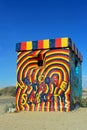 Slab city, entrance paintings, Graffiti paintings Royalty Free Stock Photo