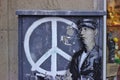 Graffiti with peace sign