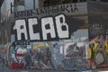 Graffiti of the political unrest and protests in Santiago, Chile