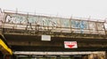 Graffiti on public pedestrian bridge