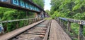 Graffiti railroad at Seldom Seen Greenway, Pittsburgh, Pennsylvania