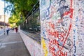 Graffiti remembering The Beatles at Abbey Road Studios in London