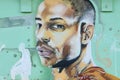 Graffiti representing the footballer thierry henry