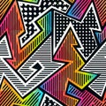 Graffiti seamless pattern Royalty Free Stock Photo