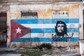 Cuban Flag with image of Che Guevara Royalty Free Stock Photo