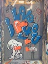 Graffiti - Snoopy I Love You