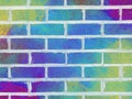 graffiti spray brick wall natural industrial house chimney bricks alley design Royalty Free Stock Photo