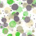 Graffiti spray transparent stains vector seamless wallpaper pattern.