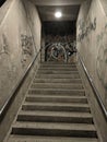 Graffiti Stairwell Royalty Free Stock Photo