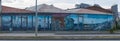 Graffiti, street art on the waterfront of Punta Arenas, Patagonia, Chile