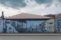 Graffiti, street art on the waterfront of Punta Arenas, Patagonia, Chile Royalty Free Stock Photo