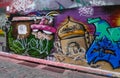 Graffiti street in melbourne,australia