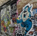 Graffiti street in melbourne,australia