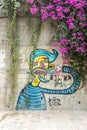 Graffiti on the streets of Tel Aviv. Royalty Free Stock Photo