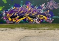 Graffiti style mural with surrealistic characters for 2023 Trigger Fingers event in Deep Ellum, Texas.