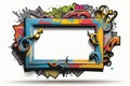 Graffiti Styled Picture Frame (Generative AI)