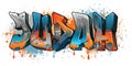 Graffiti Styled Urban Street Art Tagging Name Design - Judah