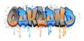 Graffiti Styled Vector Graphics Design - Oakland