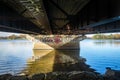 Graffiti under a Bridge Royalty Free Stock Photo