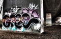 Graffiti under the M25 Royalty Free Stock Photo