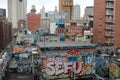 Graffiti and urban blight in New York City Royalty Free Stock Photo