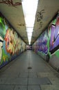 Graffiti urban tunnel.
