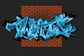 Graffiti vector urban art. Royalty Free Stock Photo
