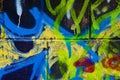 Graffiti wall as urban background Royalty Free Stock Photo