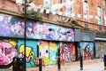 Graffiti wall in Belfast City Centre Northern Ireland