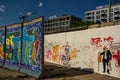 Graffiti on the wall of berlin Royalty Free Stock Photo