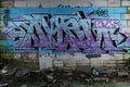 Graffiti Wall in Derelict Building
