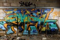 Graffiti Wall in Derelict Building
