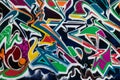 Graffiti wall detail tag colorful abstract