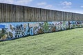 Graffiti wall at a new shopping centre