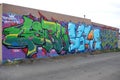 Graffiti Wall. Royalty Free Stock Photo