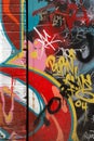 Graffiti wall vandalism Royalty Free Stock Photo