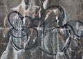 Graffiti on a weathered wall