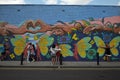 Graffiti work on the iconic streets of Shoreditch in East London, England