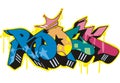 Graffito - rock Royalty Free Stock Photo