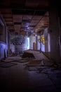 Graffity in an abandoned decaying hospital in europe