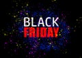 Grafica con effetto 3D per il periodo di vendita relativo al black friday Royalty Free Stock Photo