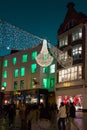 Grafton Street at night. Dublin. Ireland Royalty Free Stock Photo