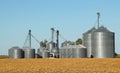 Grain Bins Royalty Free Stock Photo