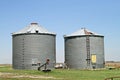 Grain Bins Royalty Free Stock Photo