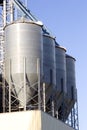 Grain Bins Royalty Free Stock Photo