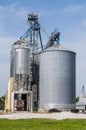 Grain bins Royalty Free Stock Photo