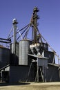 Grain bins latta Royalty Free Stock Photo