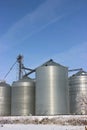 Grain Bins in Winter