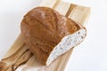 Grain bread on the cutting Board close-up.