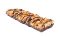 Grain cereal bar with chocolate Royalty Free Stock Photo